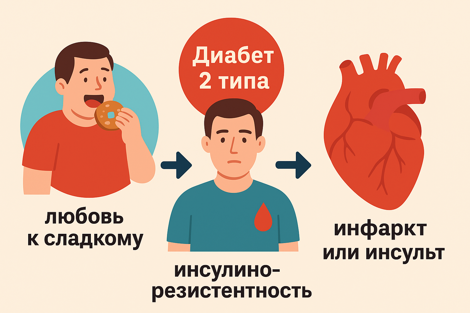 Как сахар разрушает сосуды